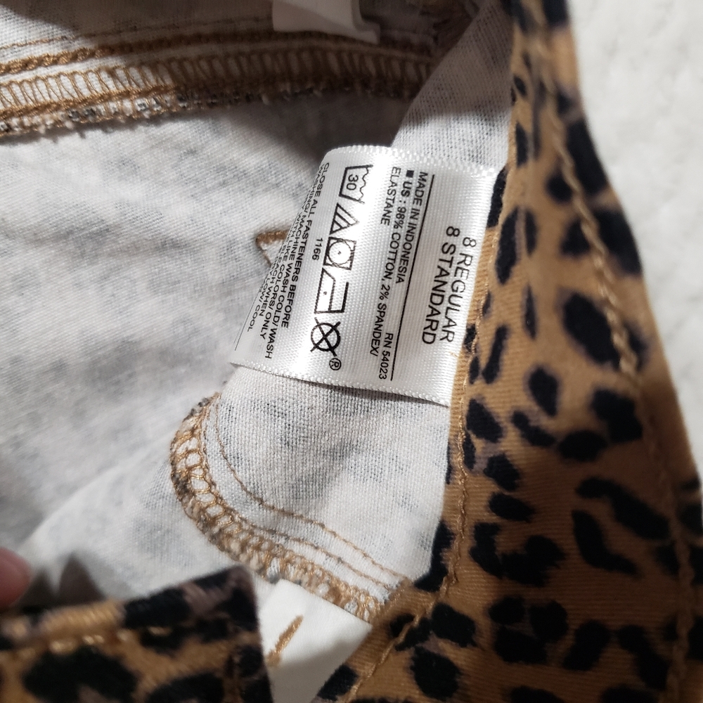 Girls Leopard Rockstar Jeggins - Picture 6 of 6